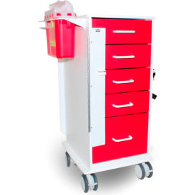 Core DX Extended Top Cart with Sliding Door, 28-7/8"L x 19-1/2"W x 35-5/8"H