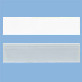 Card Stock Label Holder For Bins, 13/16" x 3", Clear, Pack of 25