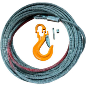 Steel Cable with Hook, 15/64" x 91-13/16'