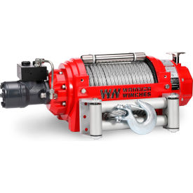 RV Hydraulic Winch with Steel Cable, 15000 lb. Capacity