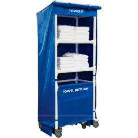 32" Towel Station, 2 Shelf, Blue