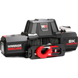 Gladiator V2 F Type Electric Winch with Armortek Extreme Rope, 8000 lb Capacity, 12V