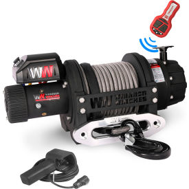 T1000 Electric Military Winch with Synthetic Rope, 25000 lb. Capacity, 12V