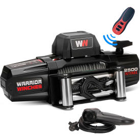 Sentinel Electric Winch with Steel Cable, 12500 lb. Capacity, 12V