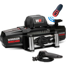 Sentinel Electric Winch with Steel Cable, 10000 lb. Capacity, 12V