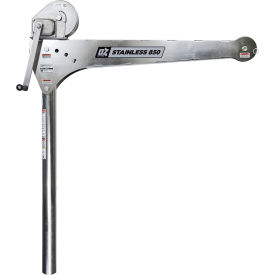 850 lb. Stainless Steel Davit Crane with Brake Winch