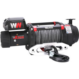T1000 Electric Military Winch with Synthetic Rope, 20000 lb Capacity, 12V