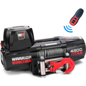 Titan A Type Electric Winch with Synthetic Rope, 4500 lb Capacity, 12V