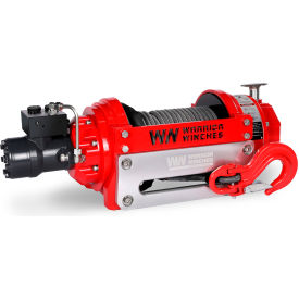 RV Hydraulic Winch with Armortek Extreme Synthetic Rope, 15000 lb Capacity