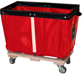 26" Towel Station Return Cart, Red