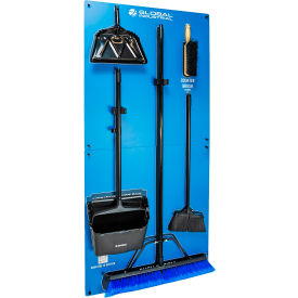 5S Janitorial Shadow Board with Tools, 69"H x 30"W