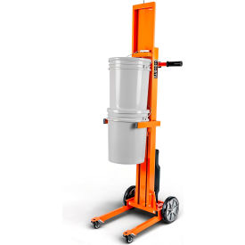 Steel Electric Pail Lift Hand Truck, 220 lb. Capacity, Orange