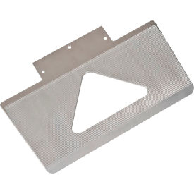 14" x 7" Compact Grooved Nose Plate with Cutout For Powered Stair Climbers