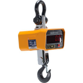 Steel Crane Scale 8"L x 7-5/8"W x 17"H, 2000 lb. Capacity, Yellow