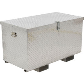 Aluminum Portable Tool Box with Fork Pockets, 48-3/4"W x 24-3/4"D x 27-5/8"H