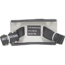 Steel Wall-Mounted 1 Cylinder Bracket, 3"-12" Diameter, Gray