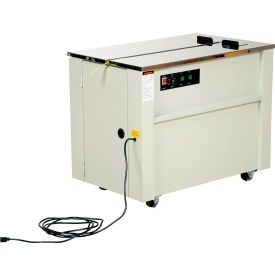 Steel Semi-Automatic Strapping Machine, 35"L x 22-1/2"W x 29"H, Cream