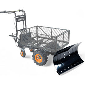 Snow Plow Blade Attachment, Compatible with Electric Utility Carts, Black