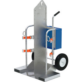 Galvanized Welding Cylinder Torch Cart, 500 lb Capacity