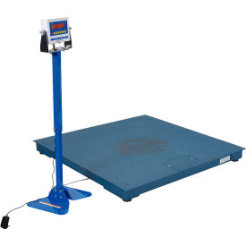 Steel Electronic Digital Floor Scale 48"W x 48"L, 10000 lb. Capacity Blue