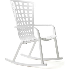 Folio Rocking Chair, Bianco