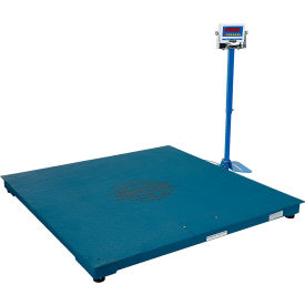 Steel Electronic Digital Floor Scale 60"W x 60"L, 10000 lb. Capacity Blue