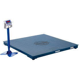 Steel Electronic Digital Floor Scale 60"W x 60"L, 5000 lb Capacity Blue