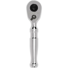 3/8" Drive Pear Head Quick-Release Stubby Ratchet 4-1/2"