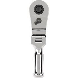 3/8" Drive Flex Head Folding Quick-Release Stubby Ratchet