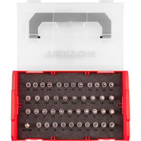 44 Piece 1/4 Inch Drive Bit Socket Set with Mini Stacking Tool Box