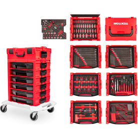 248 Piece Tool Set in Modular Stacking Tool Cart