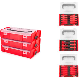 24 Piece Pick, Hook, and Mini Pry Bar Set with Mini Stacking Tool Boxes