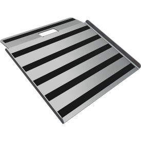 Aluminum Hand Truck Curb Ramp, 27"L x 27"W, 750 lb Capacity, Silver