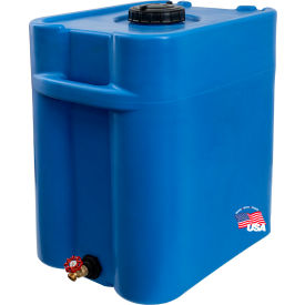 Stackable Water Storage Tank, 55 Gallon Capacity, Aqua Blue