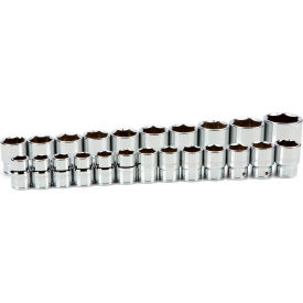 3/4'' Drive Shallow 6-Point Socket Set, 23 Pieces