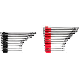 Head Box End Wrench Set w/Modular Organizers, 12 Point, 1/4" to 3/4", 6 to 19 mm Opening