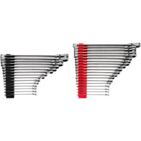 Head Box End Wrench Set with Modular Organizers, 12 Point, 1/4" to 1", 6 to 24 mm Opening