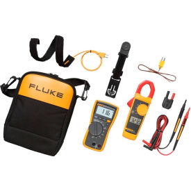 True-RMS AC/DC HVAC Multimeter with True-RMS AC Clamp Meter Combo Kit