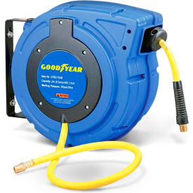 Retractable Hose Reel, 3/8" x 50'L Hose, 300 PSI