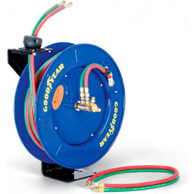 Oxygen Acetylene Welding Hose Reel, 1/4" x 65' Twin, 300 PSI