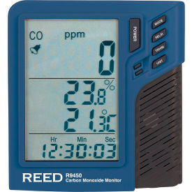 Carbon Monoxide Monitor with Temperature & Humidity, 4 AAA Batteries