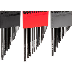 41 Piece Ball End Hex & Star L-Key Set with Holders, 0.050"-3/8", 1.3MM-10MM