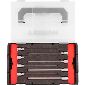 3/8'' Drive Long Hex Bit Socket Set with Mini Stacking Tool Box, 8 Pieces