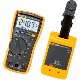 True-RMS AC/DC Electrician's Multimeter w/Compact Portable Safety Proving Unit Combo Kit