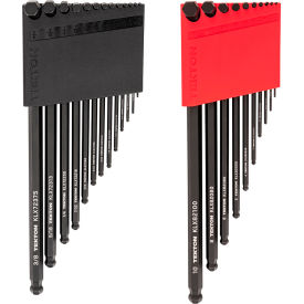 23 Piece Ball End Hex L-Key Set with Holders, 0.050"-3/8", 1.3MM-10MM