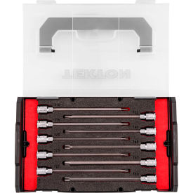 3/8'' Drive Long Torx Bit Socket Set with Mini Stacking Tool Box, 10 Pieces