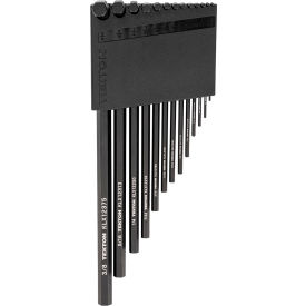 13 Piece Flat End Hex L-Key Set with Holder, 0.050"-3/8"