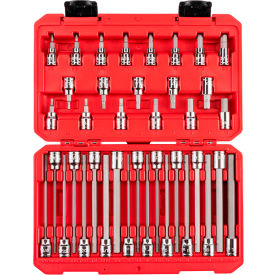 3/8'' Drive Hex Bit Socket Set with Case, 38 Pieces