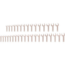 Service Wrench Set, 3/4" - 1-5/8", 19 mm - 38 mm, 35 Piece