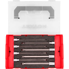 3/8'' Drive Long Triple Square Bit Socket Set with Mini Stacking Tool Box, 8 Pieces